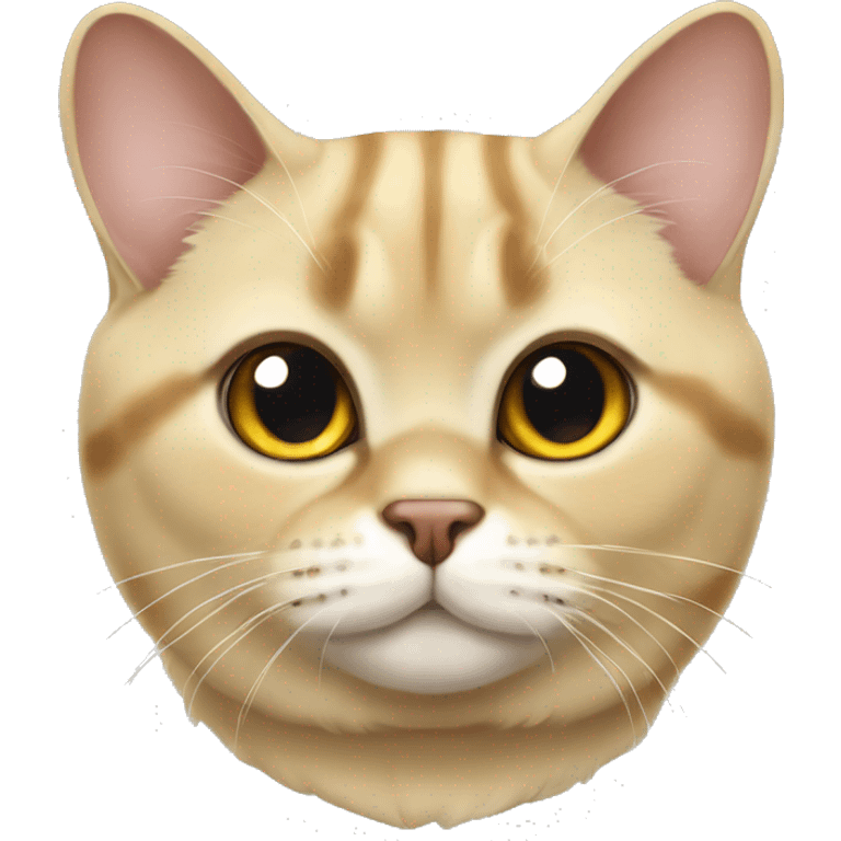 Golden chinchilla British cat  emoji