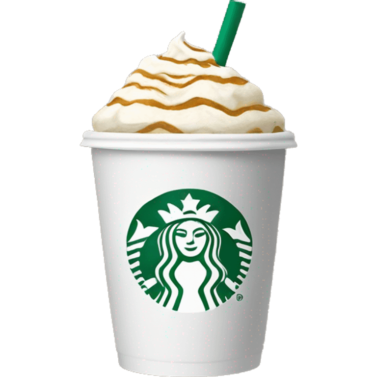 Starbucks cup top down view emoji