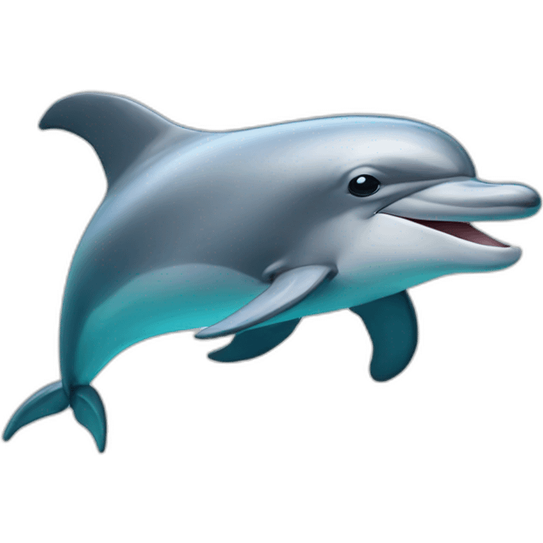 Dolphin with cap emoji