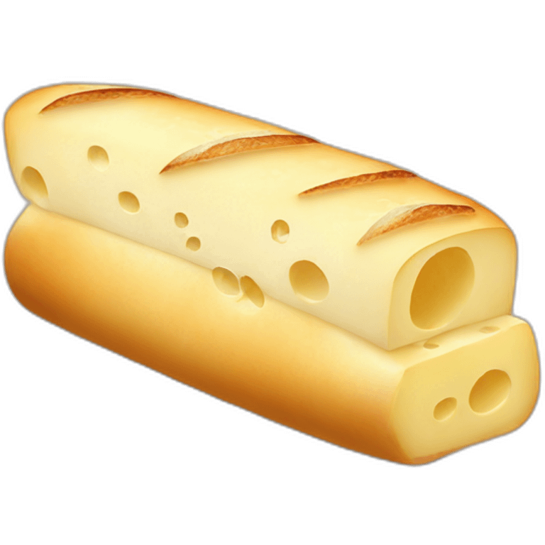 baguette and cheese emoji