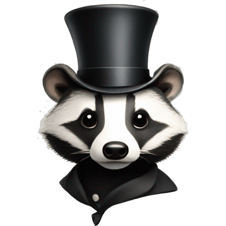 badger with top hat emoji