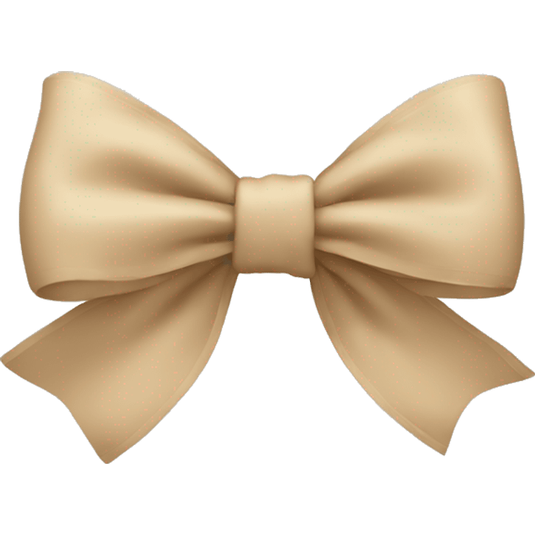 Beige bow emoji