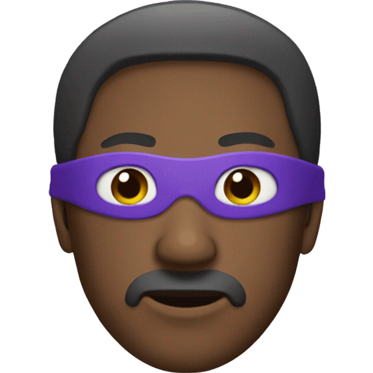 man with purple eye mask emoji