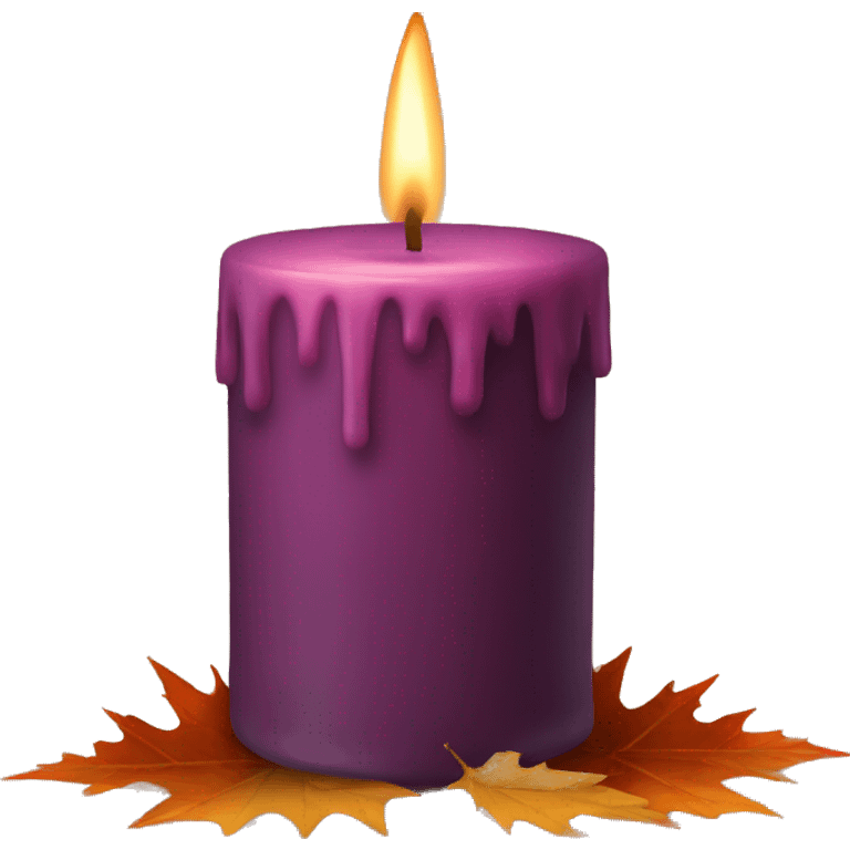 fall candle emoji