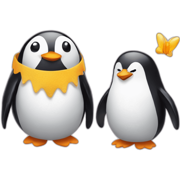 Penguin and fairy emoji