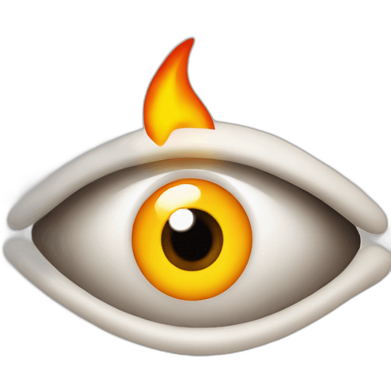 eye with flame inside emoji