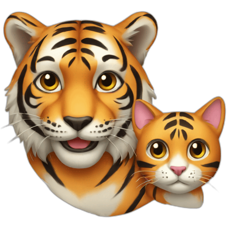 tiger and cat emoji