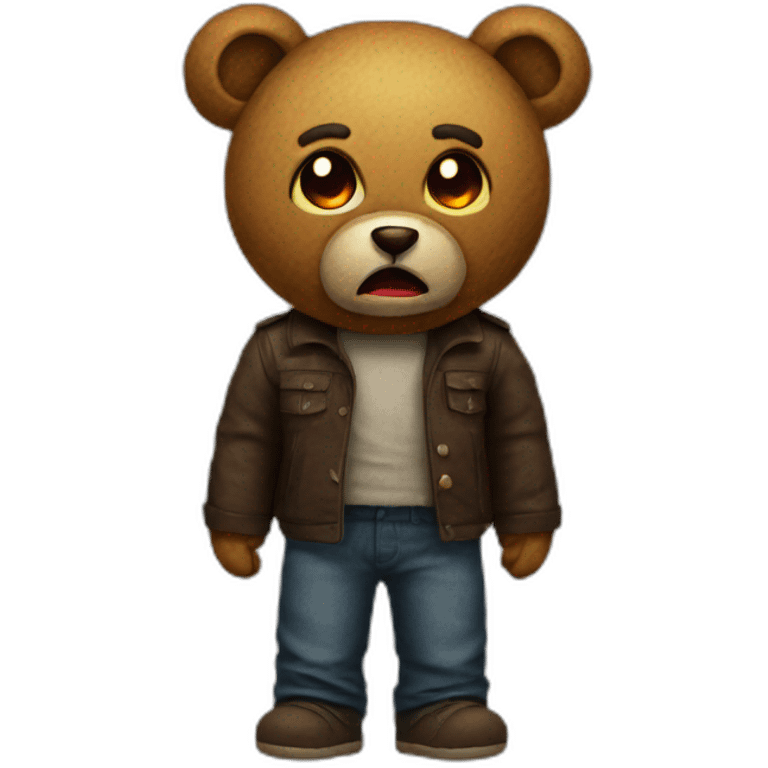 horror teddy emoji