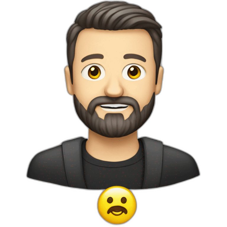 Volodymyr Zelensky with a beard emoji