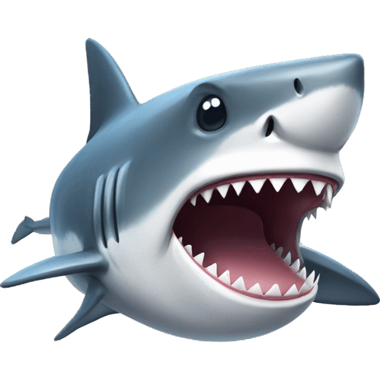 a  shark  emoji