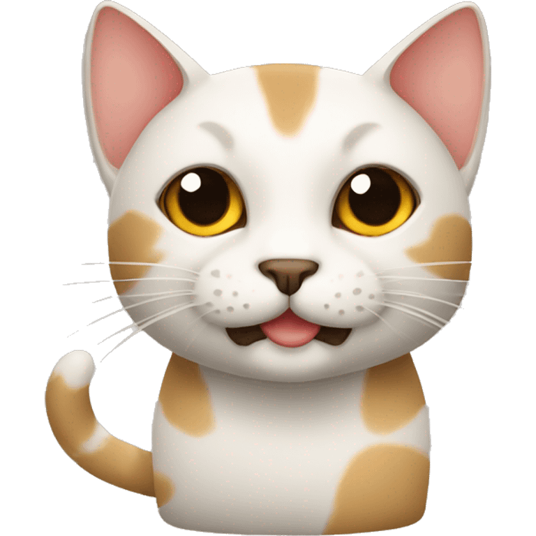 Gato em forma de chamas emoji