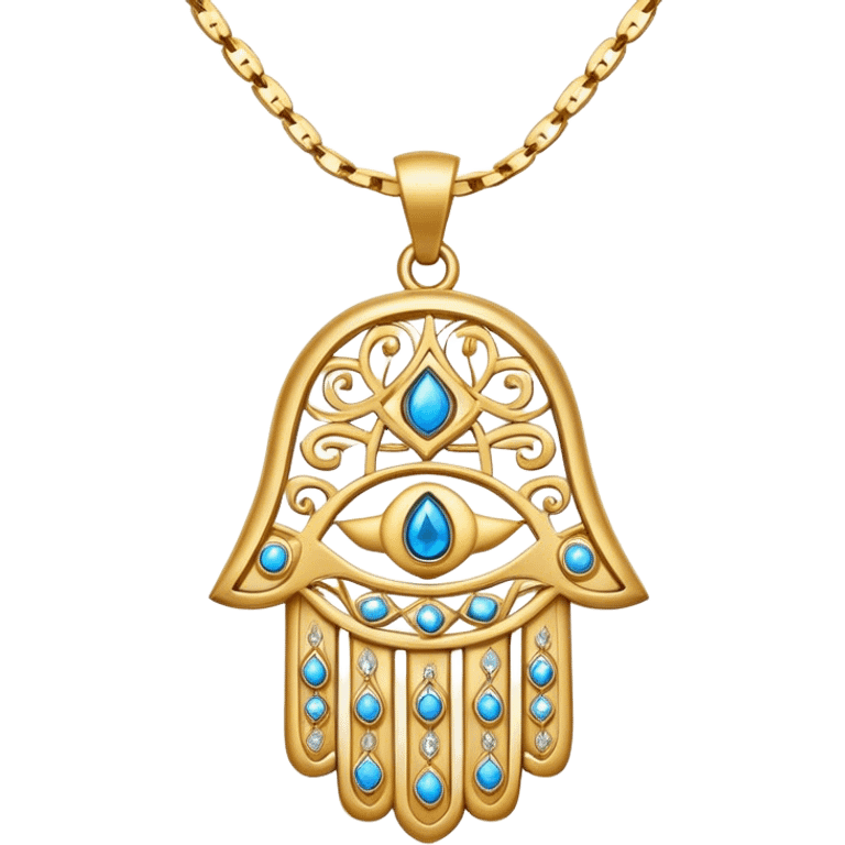 Hamsa necklace emoji