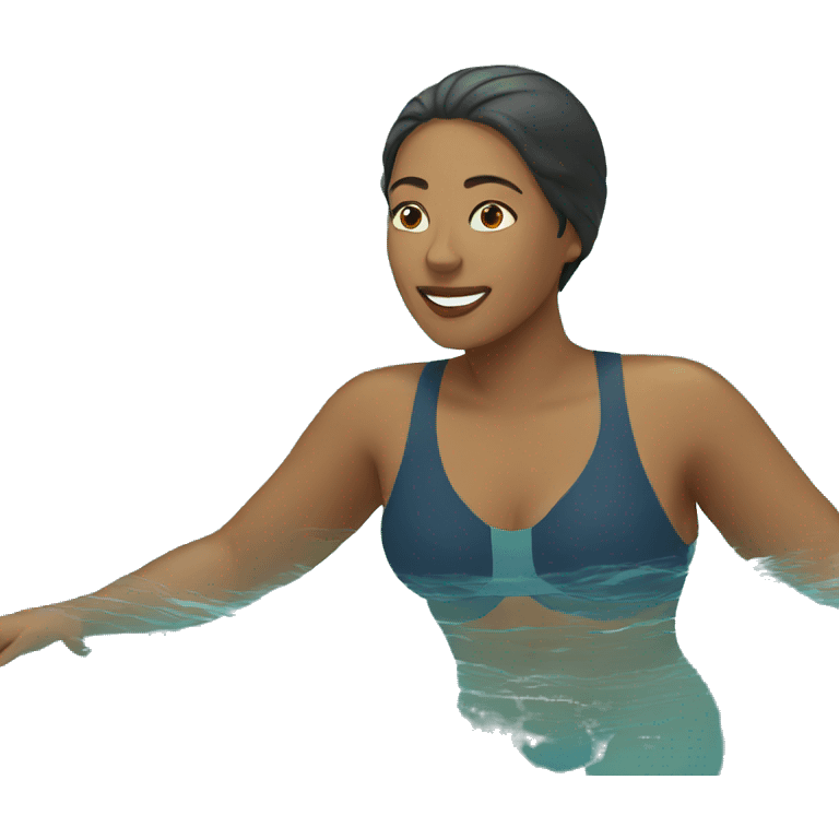 woman swimming emoji