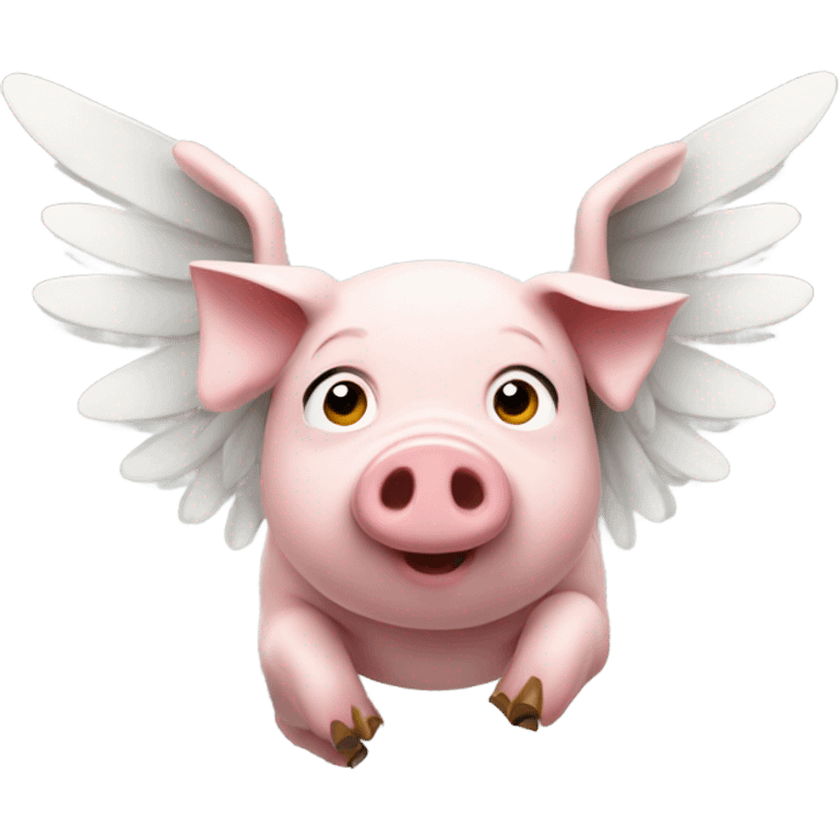 Flying pig emoji