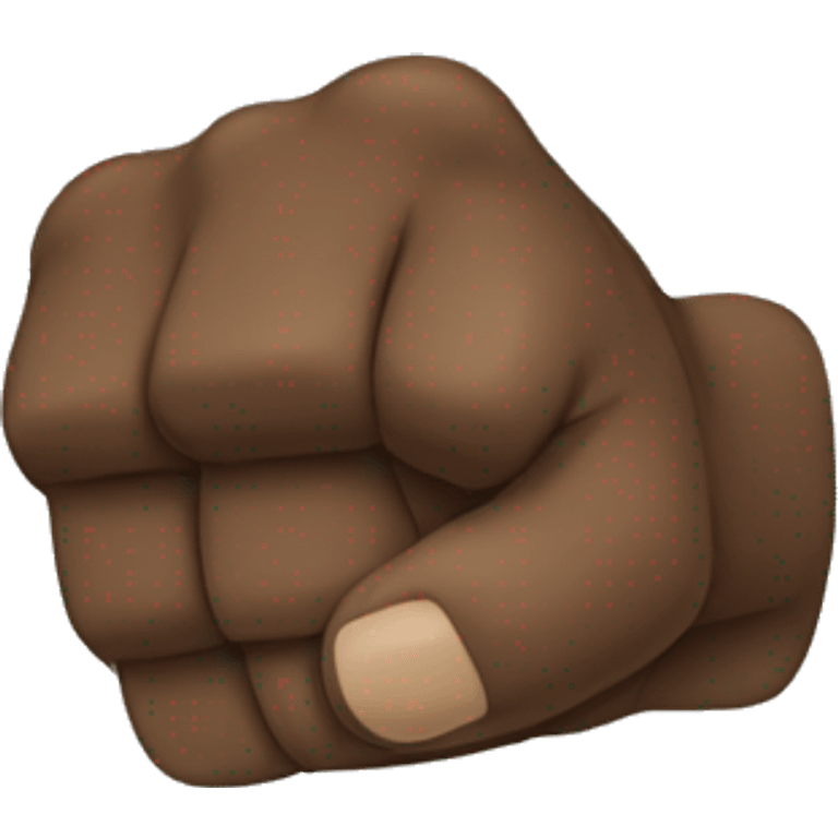 A black man raising his fists straight up emoji