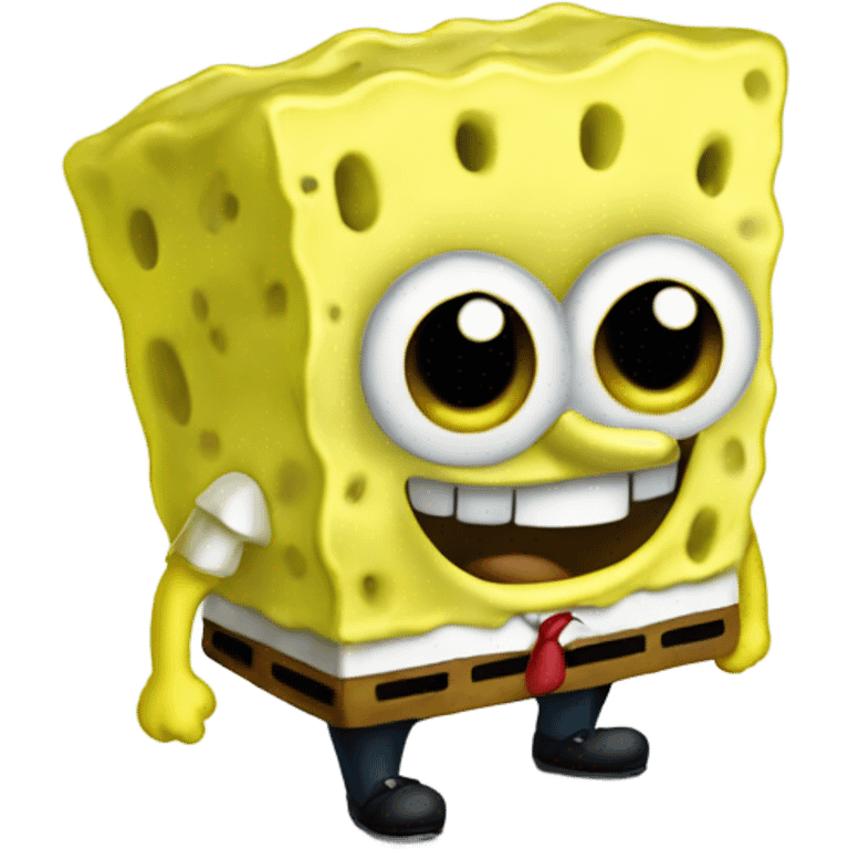 cute cartoon spongebob emoji