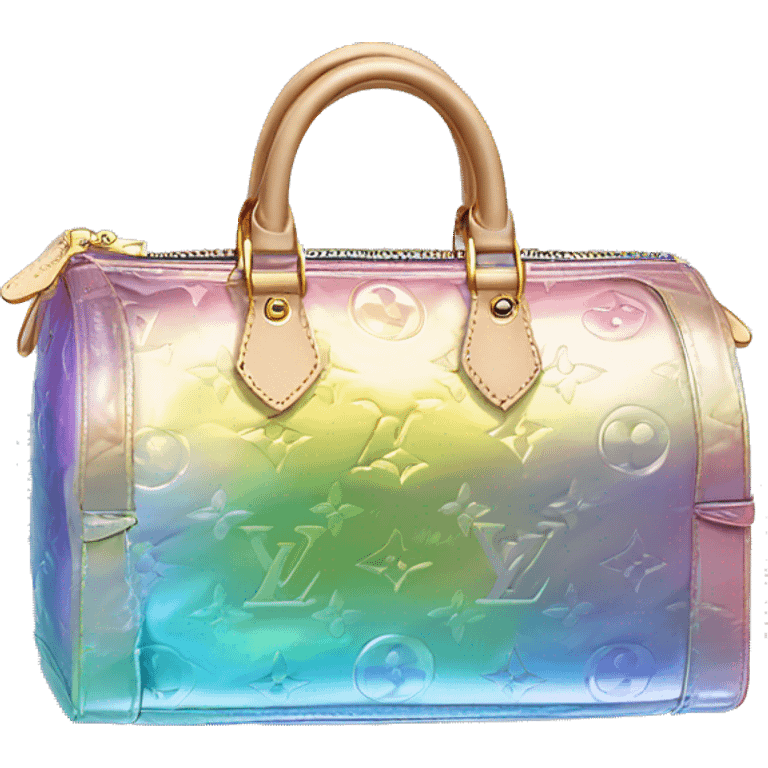 Iridescent Louis Vuitton bag emoji