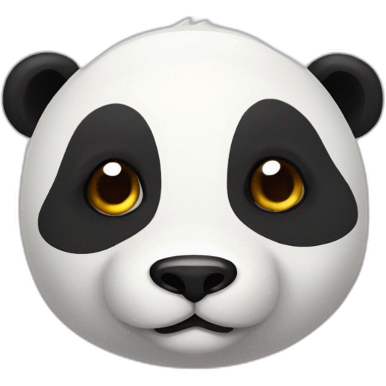 A panda bear mixed with a dino emoji