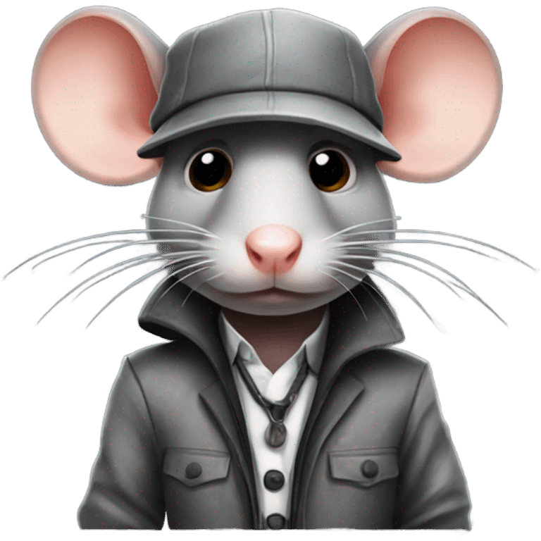 Gangster rat emoji