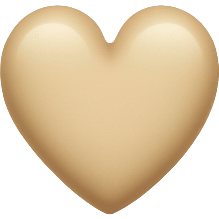 beige heart emoji