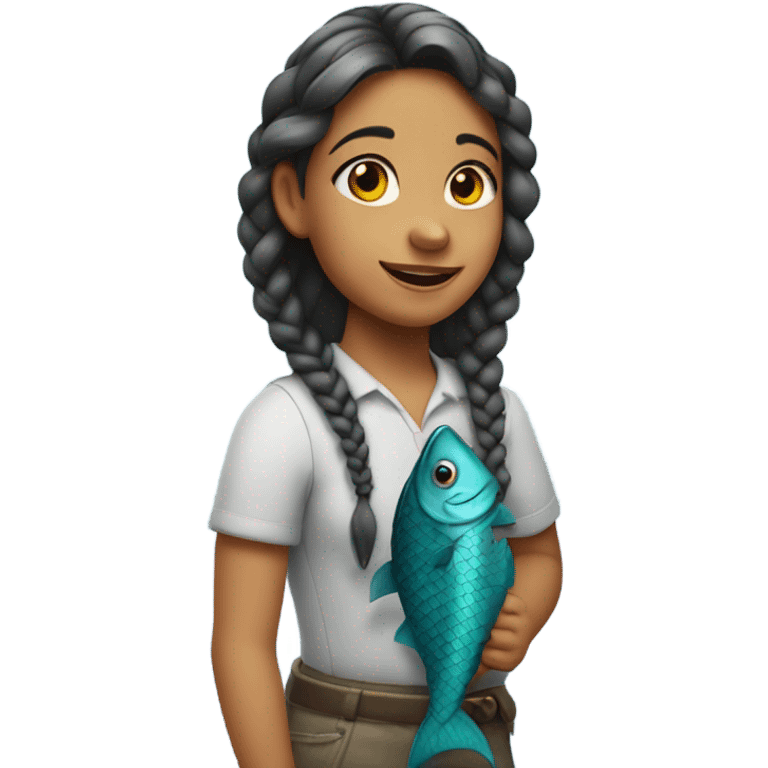 fish girl emoji