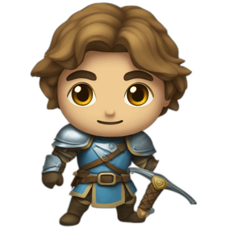 Chevalier Zelda, avec une épée emoji