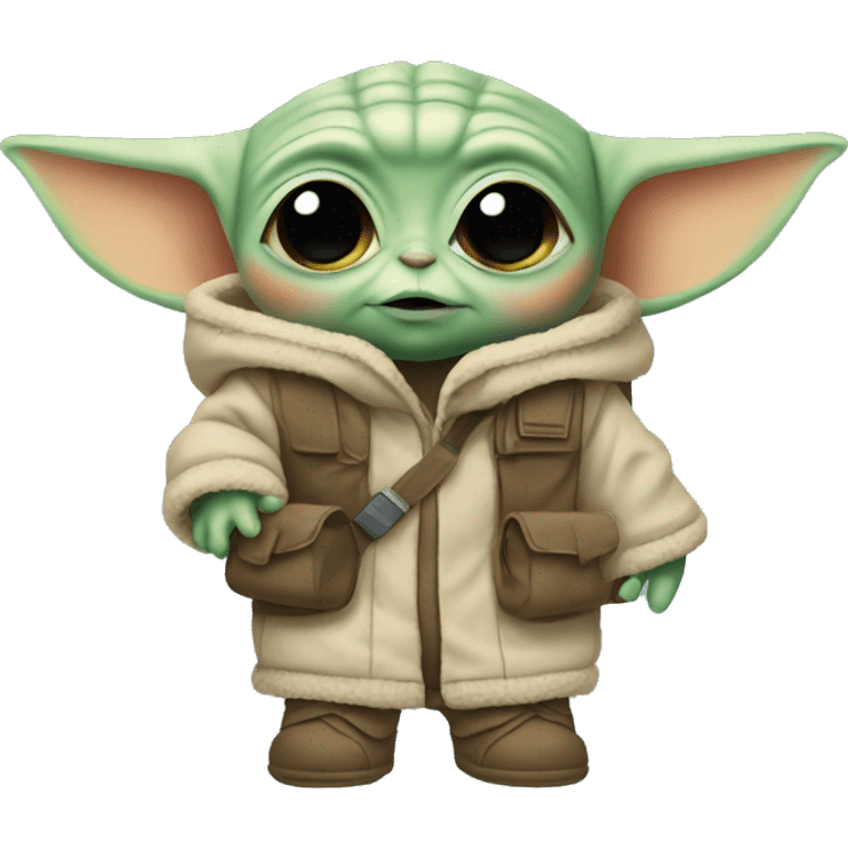 baby yoda with backpack emoji