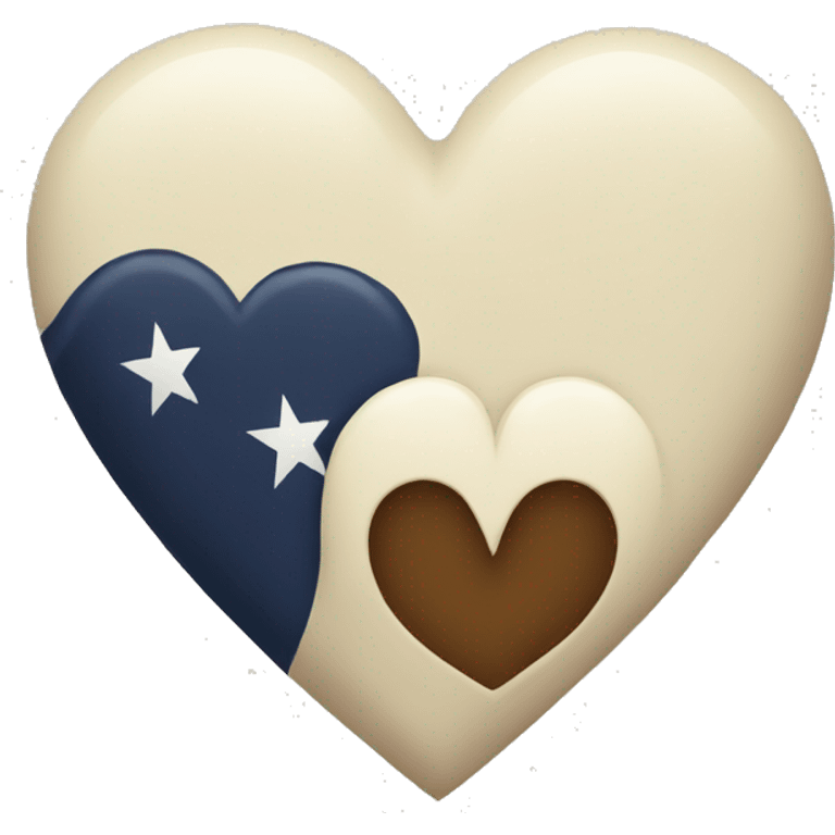 Navy heart emoji