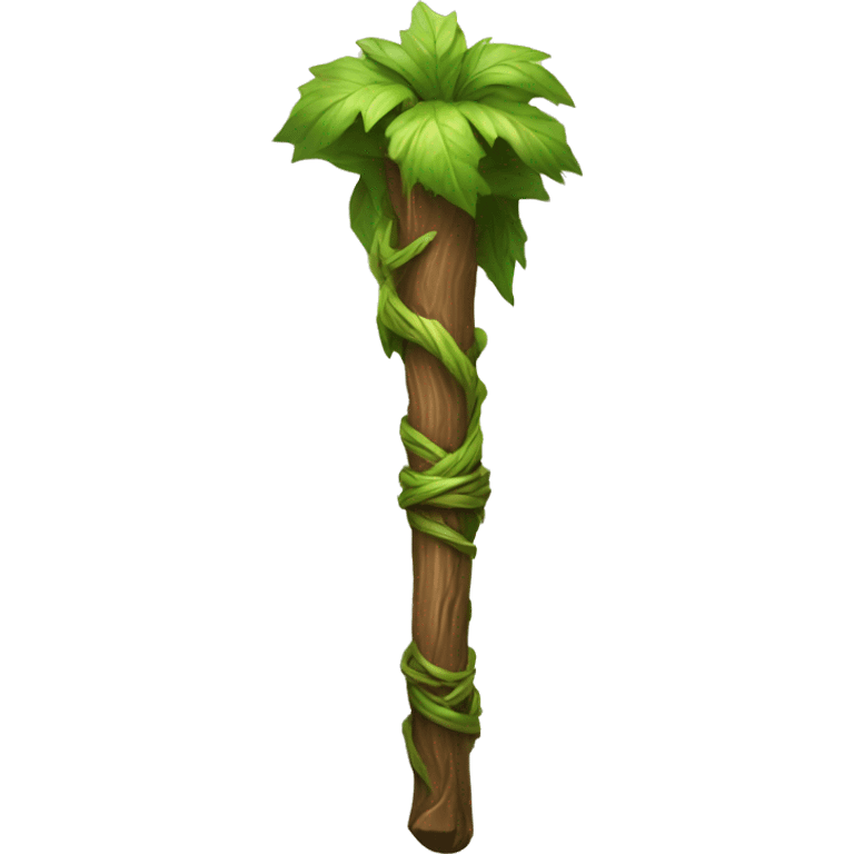 wooden druid staff emoji