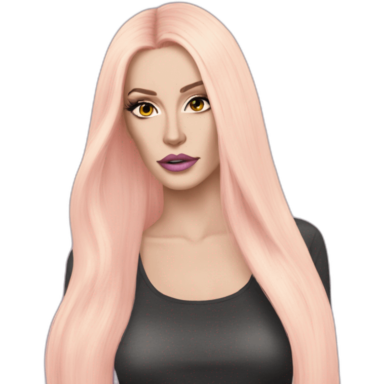 Jeffree star with long hair emoji