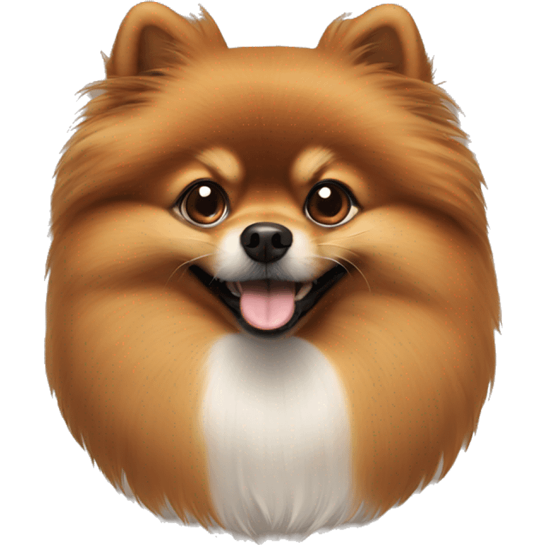 Brown Pomeranian emoji