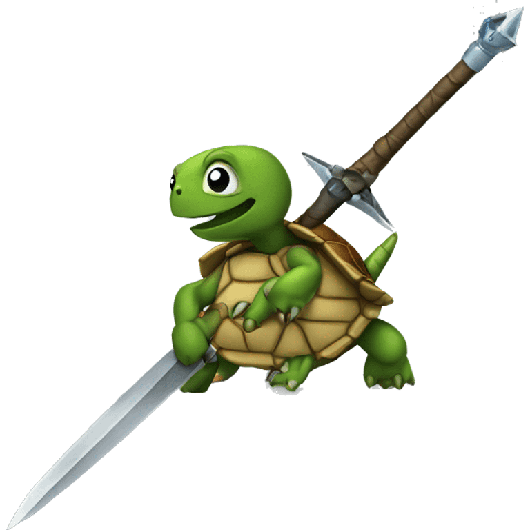 Tortuga con espada emoji