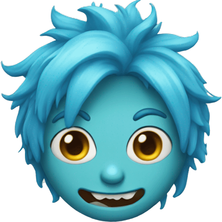 blue haired monster emoji