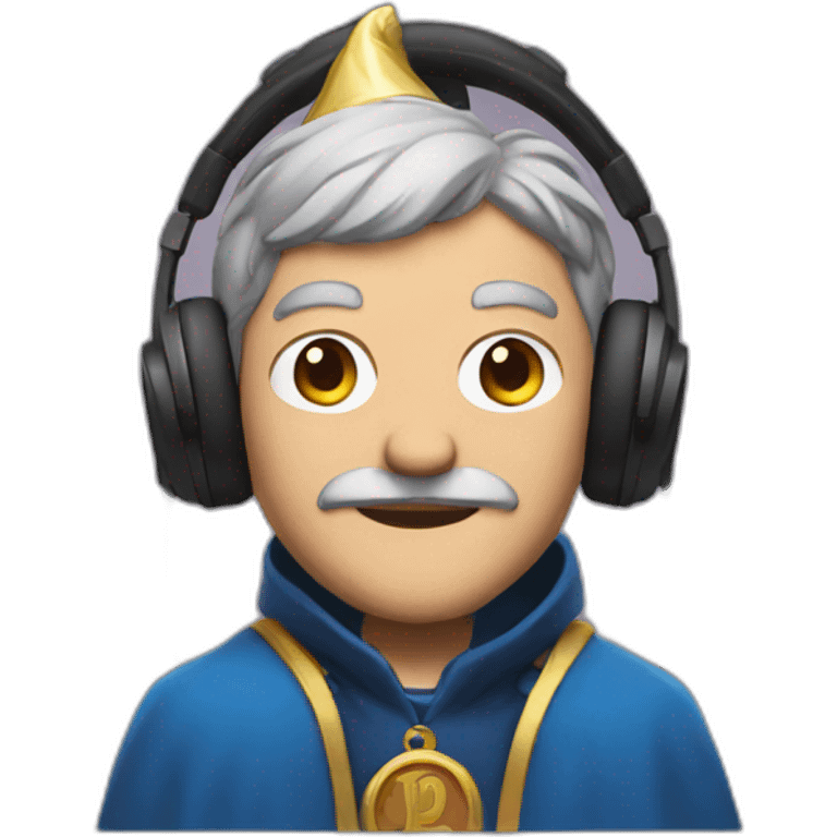 wizard with headphones emoji