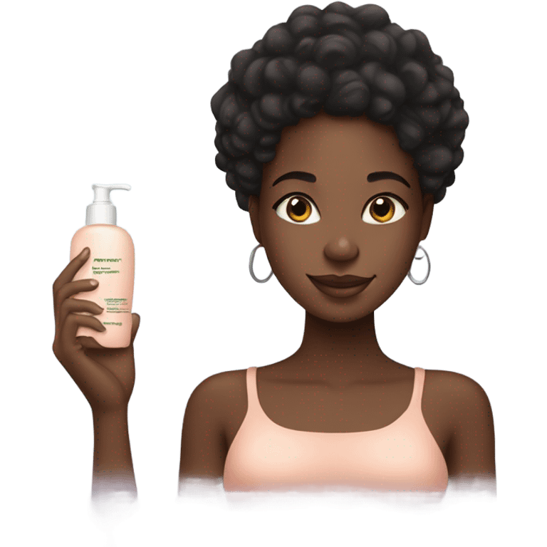 Black girl skincare  emoji