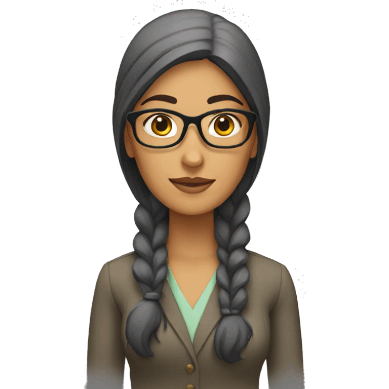 tall pakistani woman with glasses emoji