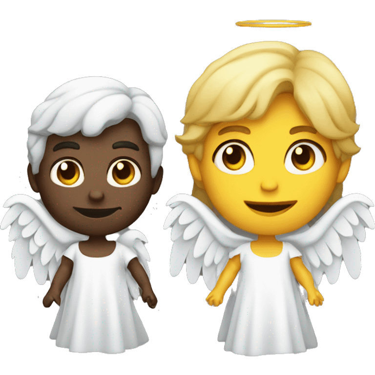 angel y diablo caricatura emoji