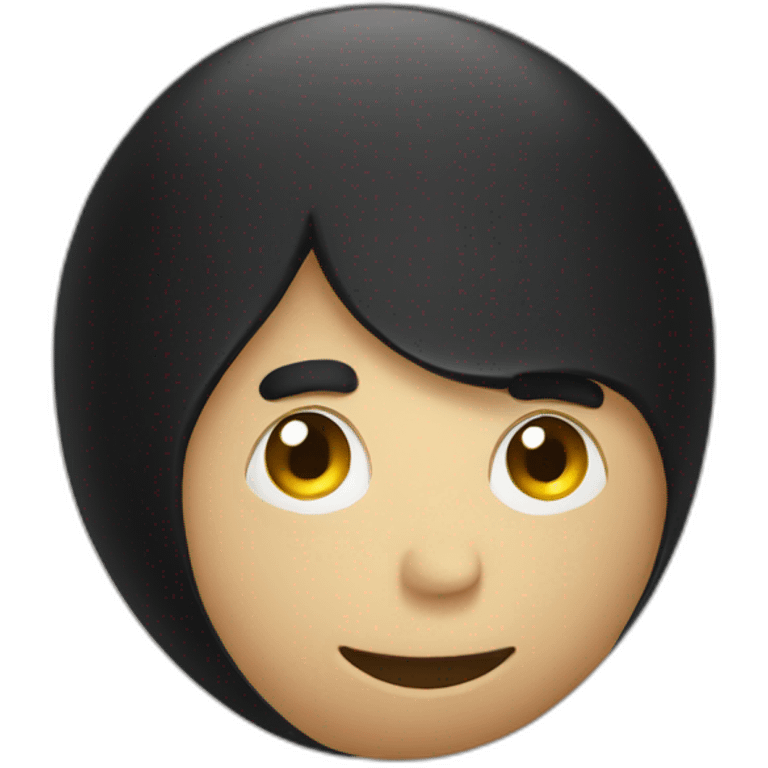 black squash ball emoji