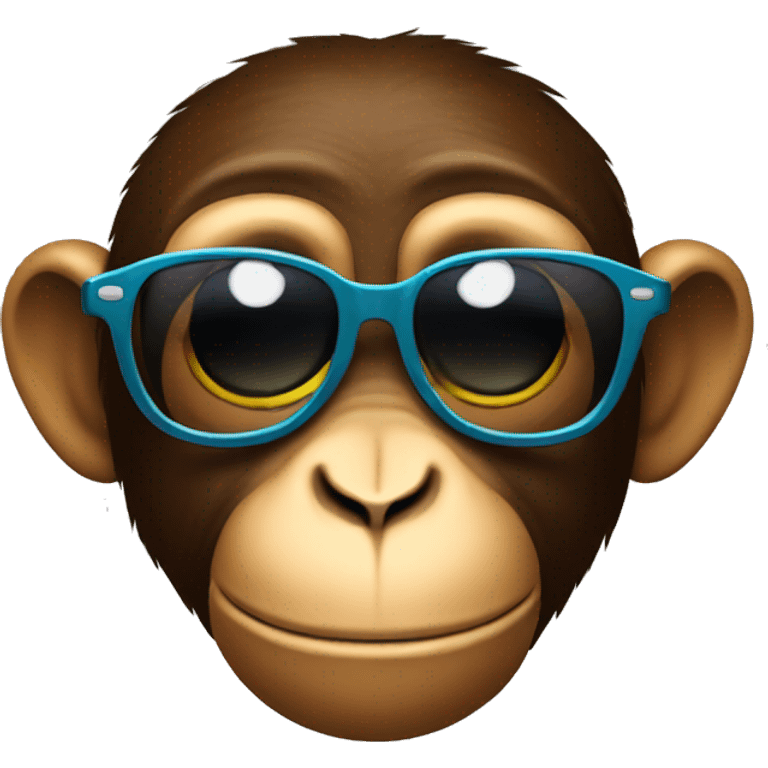 Monkey with sunglasses emoji