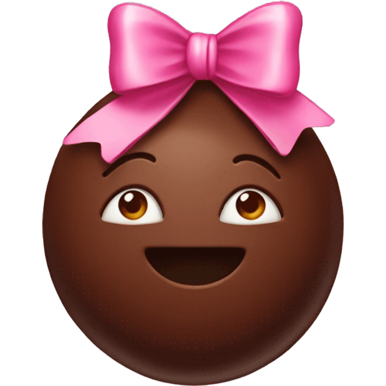 chocolate with bow emoji