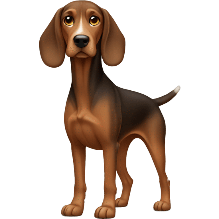 brown polish hound full body emoji