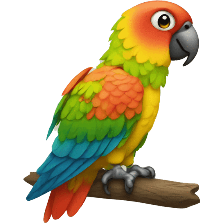 Cute parrot emoji