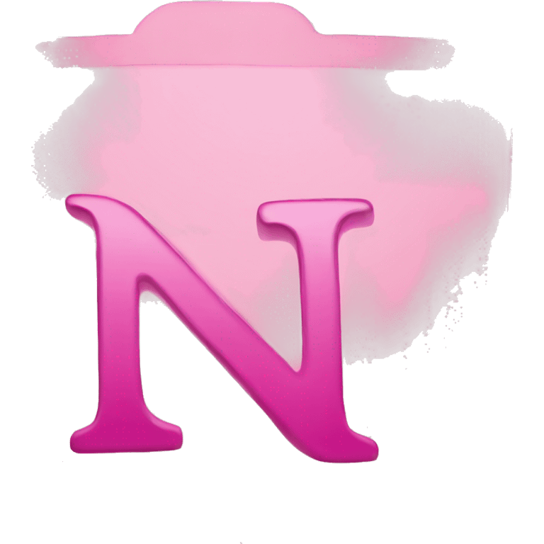 Pink letter n emoji