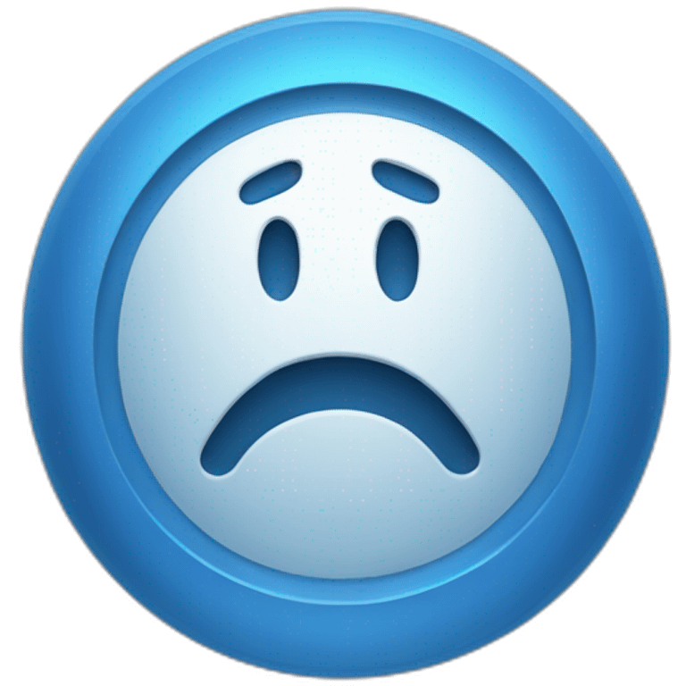 Blue authentication mark emoji