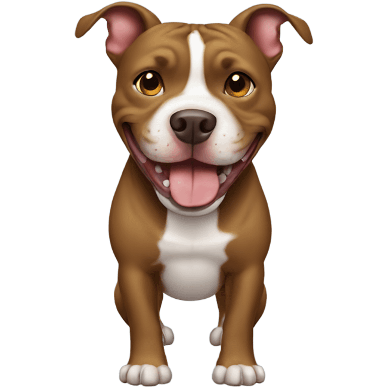 Pitbull smiling emoji