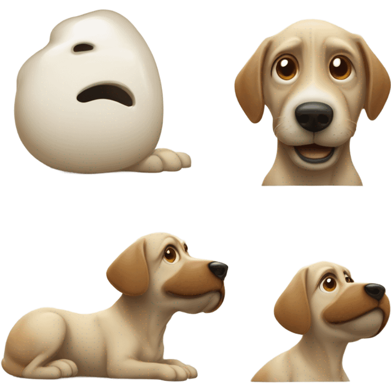 Chien qui pet  emoji