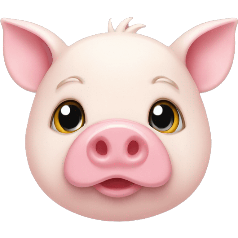  cochon qui rit boucle d'oreille emoji