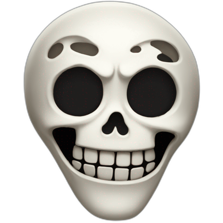 jack skeleton, 3/4 view emoji