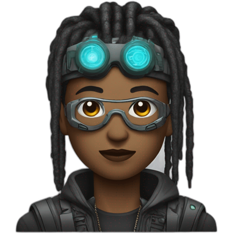 Cyberpunk Mandela emoji