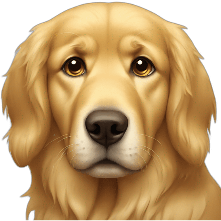 sad golden retriever emoji